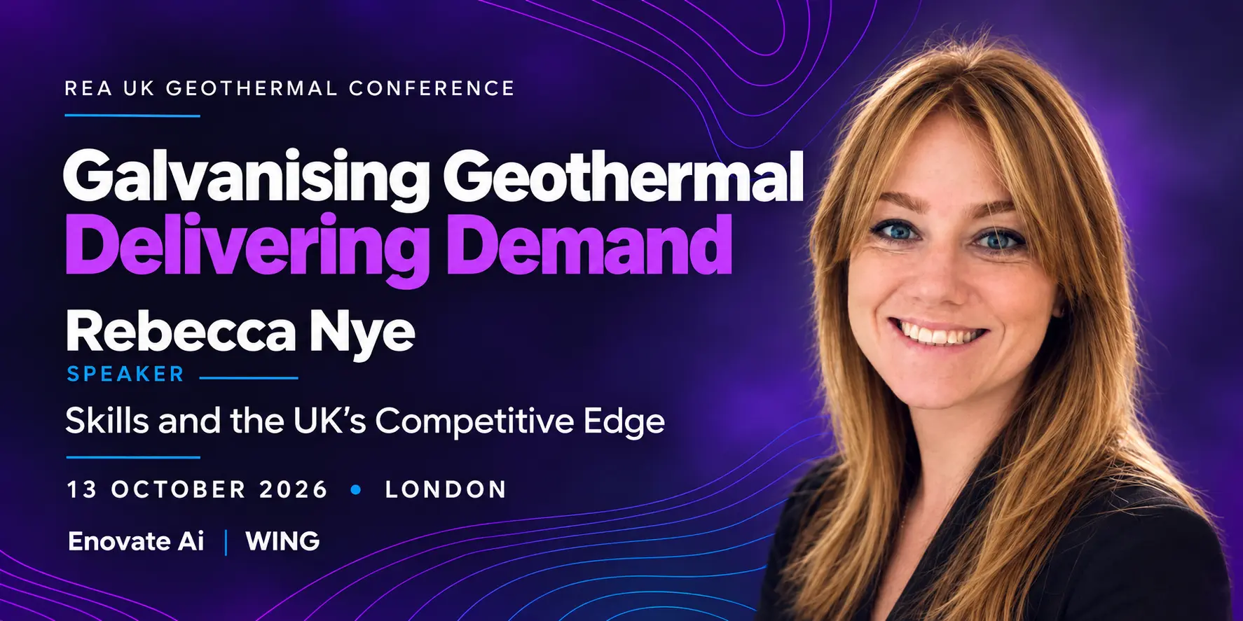 Rebecca Nye to Speak at REA’s UK Geothermal Conference